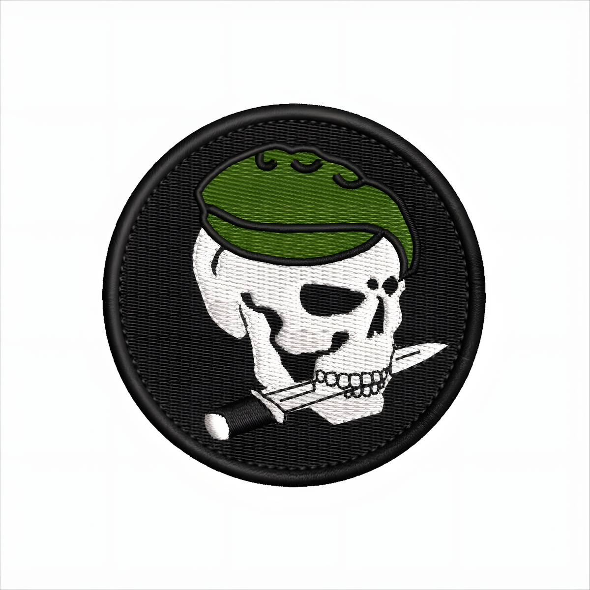 Patch Caveira Boina Verde