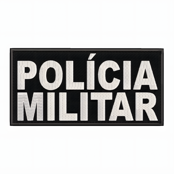 Patch Polícia Militar para costas