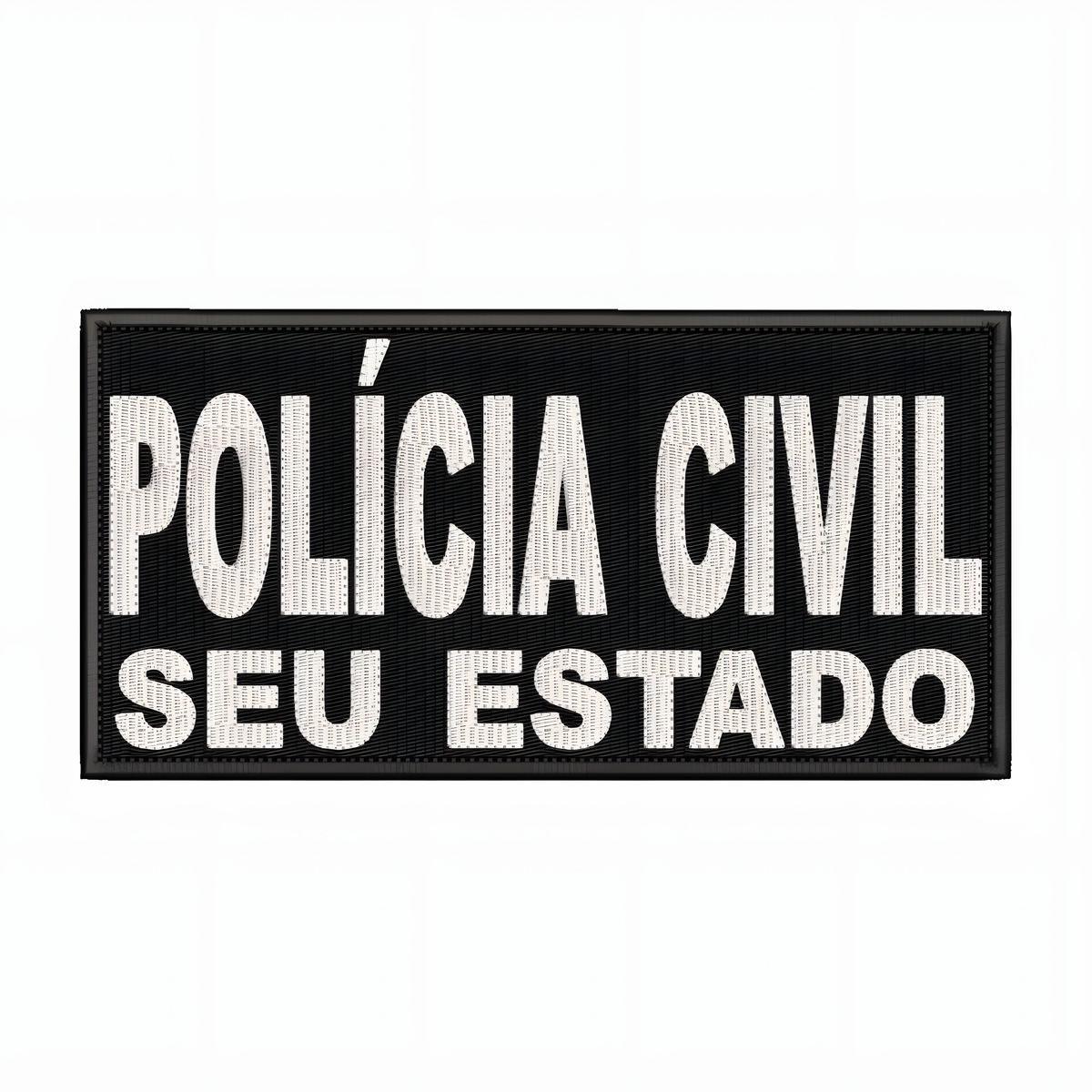 Patch Polícia Civil para costas e com seu estado